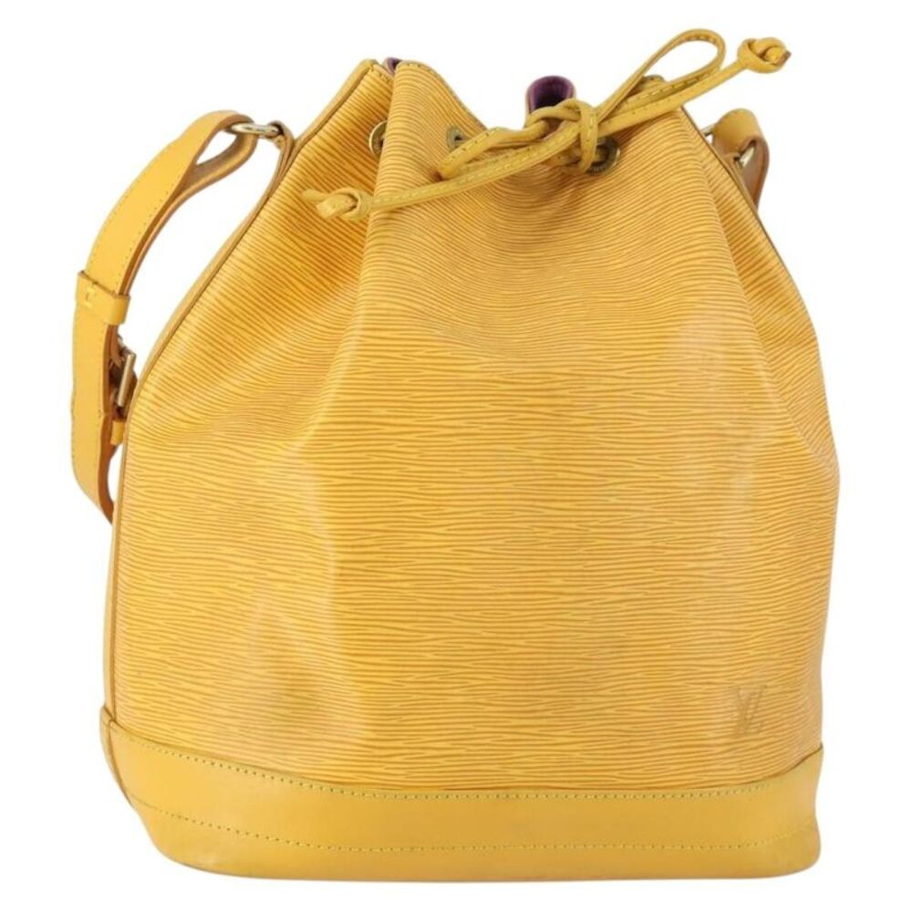 Louis Vuitton Noe Epi Leather Yellow Leather Handbag